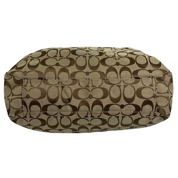 COACH Gallery Signature Jacquard North South Tote Shoulder Bag F16566 + Tag - Picture 5 of 12